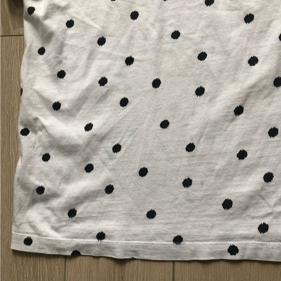 Pull & Bear Black & White Polka Dot T Shirt - Picture 11 of 11